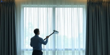 Commercial curtain steam cleaning service eastern-heights hotels offices