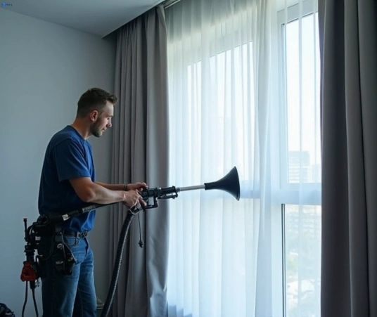 Professional commercial curtain cleaning process equipment Matty Curtain Cleaning eastern-heights