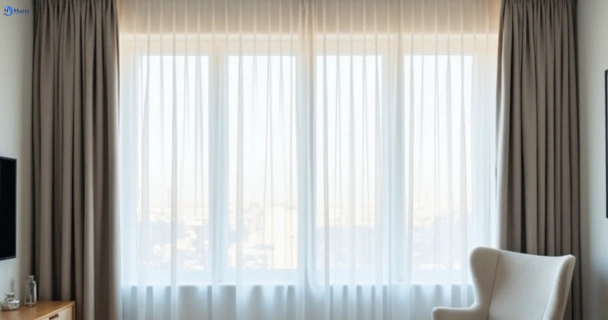 Freshly steam cleaned curtains in eastern-heights QLD