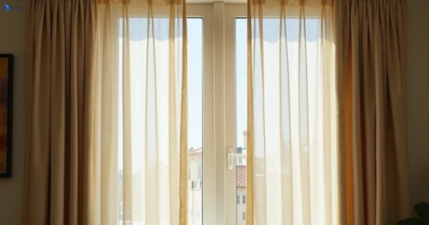 Dusty and dull curtains in eastern-heights before steam cleaning